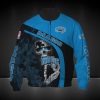 NBA Orlando Magic Blue Black Skull Bomber Jacket