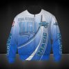 NBA Orlando Magic Blue Gradient Curves Bomber Jacket