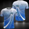 NBA Orlando Magic Blue Gradient Curves T-Shirt