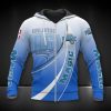 NBA Orlando Magic Blue Gradient Curves Zip Up Hoodie