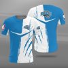 NBA Orlando Magic Blue White Scratch T-Shirt V11