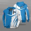 NBA Orlando Magic Blue White Scratch Zip Up Hoodie V11
