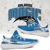 NBA Orlando Magic Blue White Yeezy Boost Sneakers