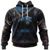 NBA Orlando Magic Custom Name Number Warrior Zip Up Hoodie