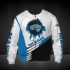 NBA Orlando Magic White Blue Scratch Bomber Jacket
