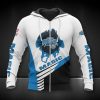 NBA Orlando Magic White Blue Scratch Zip Up Hoodie
