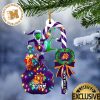 NBA Phoenix Suns Custom Name Grinch Candy Cane Custom Shaped Ornament