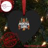 NBA Phoenix Suns Style Heart Shaped Ornament