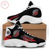 NBA Portland Trail Blazers Black Red Air Jordan 13 Shoes