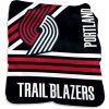 NBA Portland Trail Blazers Black Red Fleece Blanket V2
