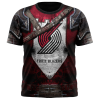 NBA Portland Trail Blazers Custom Name Number Warrior T-Shirt