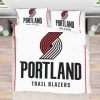 NBA Portland Trail Blazers New White Bedding Set