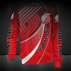 NBA Portland Trail Blazers Red Gradient Curves Sweatshirt