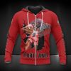 NBA Portland Trail Blazers Red Zombie Scratch Zip Up Hoodie