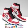 NBA Portland Trail Blazers White Red Air Jordan 1 High Sneakers