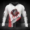 NBA Portland Trail Blazers White Red Pulling Hand Zip Up Hoodie