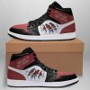 NBA Portland Trail Blazers White Red Scratch Air Jordan 1 High Sneakers
