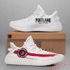 NBA Portland Trail Blazers White Red Yeezy Boost Sneakers V5