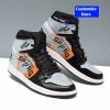 NBA San Antonio Spurs Black SIlver Air Jordan 1 High Sneakers V3