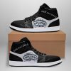 NBA San Antonio Spurs Black White Air Jordan 1 High Sneakers