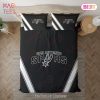NBA San Antonio Spurs Black White Bedding Set