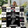 NBA San Antonio Spurs Black White Est 1967 Quilt Blanket