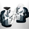 NBA San Antonio Spurs Black White Punisher Skull Pullover Hoodie