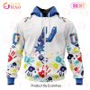 NBA San Antonio Spurs Custom Name Number Autism Awareness Hands Zip Up Hoodie