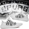NBA San Antonio Spurs White Scratch Yeezy Boost Sneakers