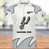 NBA San Antonio Spurs White Silver Polo Shirt