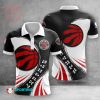 NBA Toronto Raptors Black White Polo Shirt V11