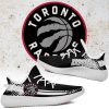 NBA Toronto Raptors Black White Yeezy Boost Sneakers