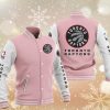NBA Toronto Raptors Pink Baseball Jacket