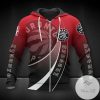NBA Toronto Raptors Red Black Gradient Curves Zip Up Hoodie