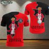 NBA Toronto Raptors Red Black Mascot Scratch T-Shirt