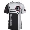 NBA Toronto Raptors White Black Curvers T-Shirt