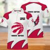 NBA Toronto Raptors White Red Polo Shirt