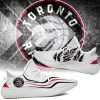 NBA Toronto Raptors White Red Scratch Yeezy Boost Sneakers V2