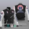NBA Washington Wizards Black White Wordmark Baseball Jacket