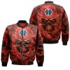 NBA Washington Wizards Red Logo Skull Bomber Jacket