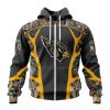 NFL Arizona Cardinals Custom Name Number Camo Hunting Zip Up Hoodie