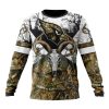 NFL Arizona Cardinals Custom Name Number Deer Skull And Forest Sweatshirt