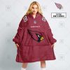 NFL Arizona Cardinals Custom Name Number Red Home Jersey Fleece Oodie