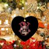 NFL Arizona Cardinals Jack Skellington Heart Shaped Ornament