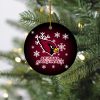 NFL Arizona Cardinals Merry Christmas Round Ornament