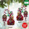 NFL Atlanta Falcons Custom Name Grinch Candy Cane Custom Shaped Ornament