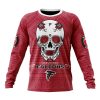 NFL Atlanta Falcons Custom Name Number Kits For Dia De Muertos Sweatshirt