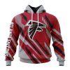 NFL Atlanta Falcons Custom Name Number MotoCross Concept Pullover Hoodie