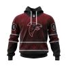 NFL Atlanta Falcons Custom Name Number Native With Samoa Culture Pullover Hoodie