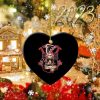 NFL Atlanta Falcons Jack Skellington Heart Shaped Ornament